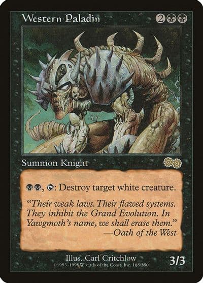 Western Paladin Urza's Saga Magic card