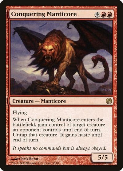 Conquering Manticore Duel Decks: Heroes vs. Monsters Magic card