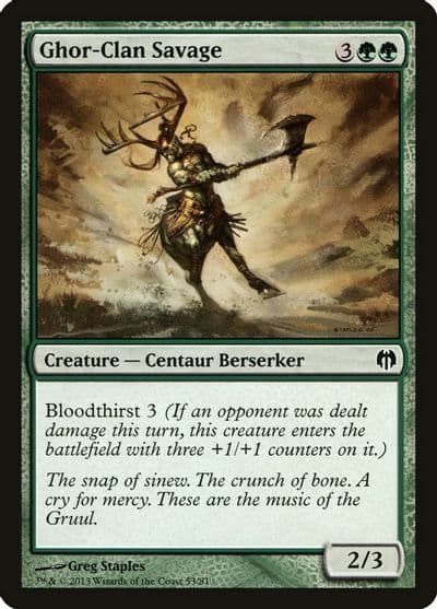 Ghor Clan Savage Duel Decks: Heroes vs. Monsters Magic card