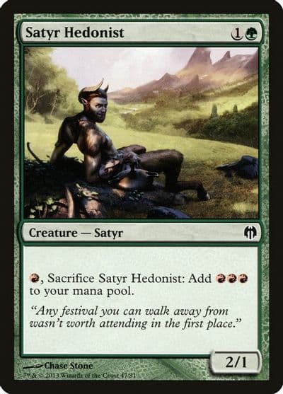 Satyr Hedonist Duel Decks: Heroes vs. Monsters Magic card