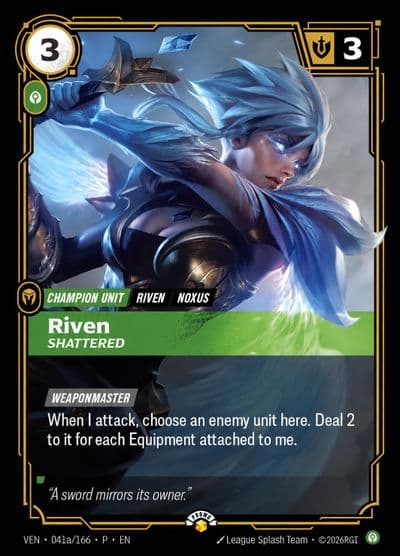 Riven Shattered Riftbound Promotional Cards Riftbound card