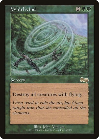 Whirlwind Urza's Saga Magic card