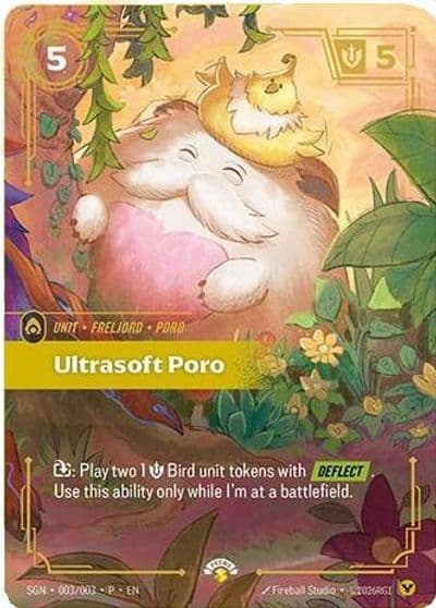 Ultrasoft Poro Secret Garden Riftbound card