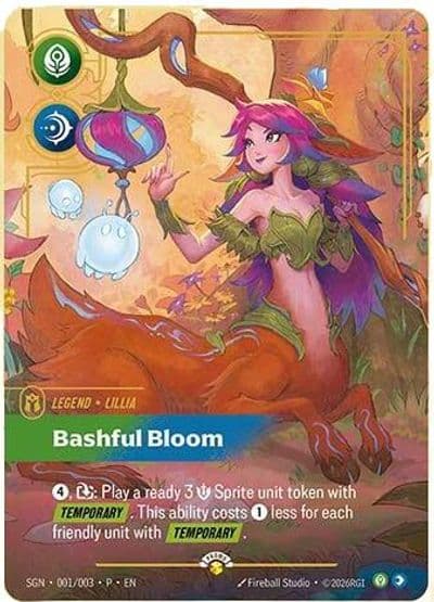 Lillia Bashful Bloom Secret Garden Riftbound card