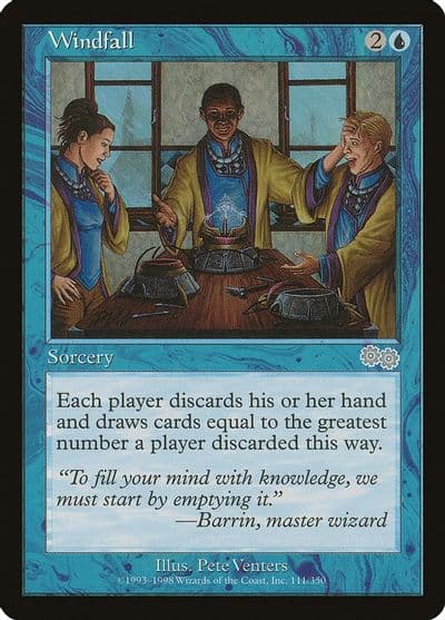 Windfall Urza's Saga Magic card