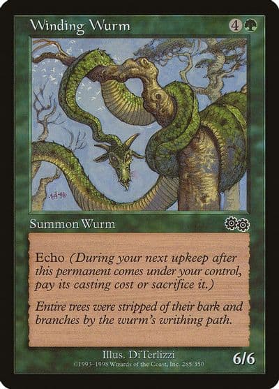 Winding Wurm Urza's Saga Magic card