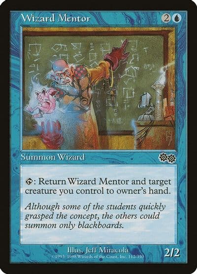 Wizard Mentor Urza's Saga Magic card