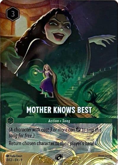 Mother Knows Best Foil Disney Lorcana Promo Cards Lorcana card