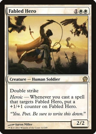 Fabled Hero Theros Magic card