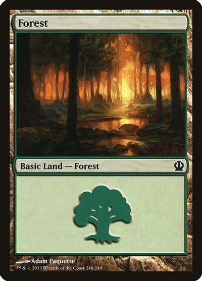 Forest 248 Theros Magic card
