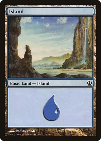 Island 234 Theros Magic card
