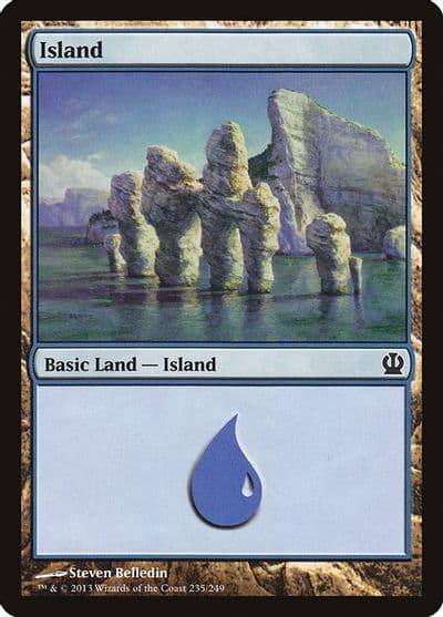 Island 235 Theros Magic card