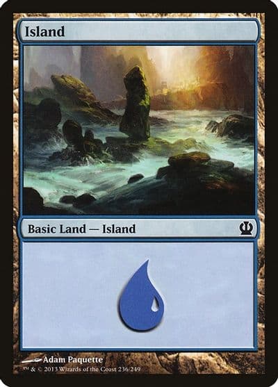 Island 236 Theros Magic card