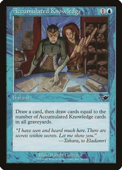 Accumulated Knowledge Nemesis Magic card