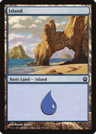 Island 237 Theros Magic card