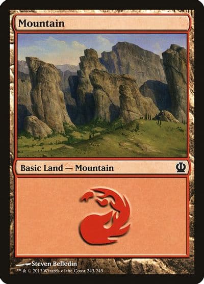 Mountain 243 Theros Magic card