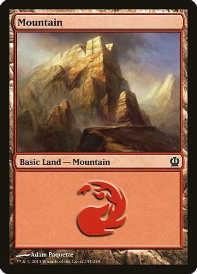 Mountain 244 Theros Magic card