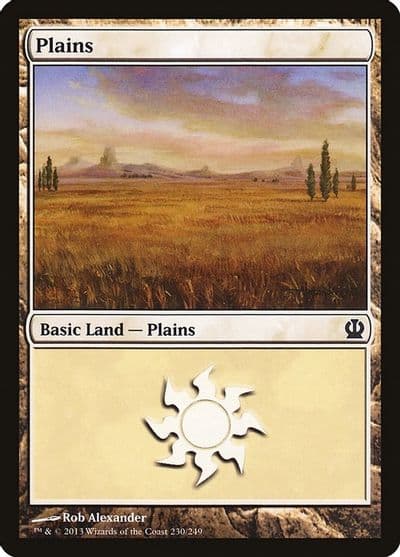 Plains 230 Theros Magic card