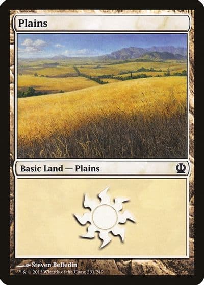 Plains 231 Theros Magic card