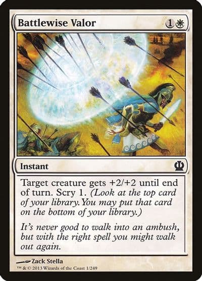 Battlewise Valor Theros Magic card