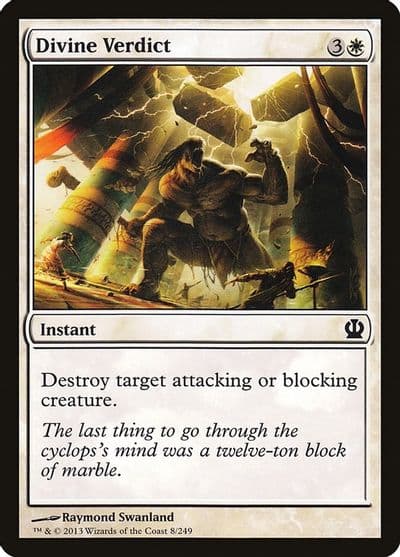 Divine Verdict Theros Magic card