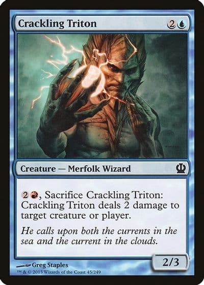 Crackling Triton Theros Magic card