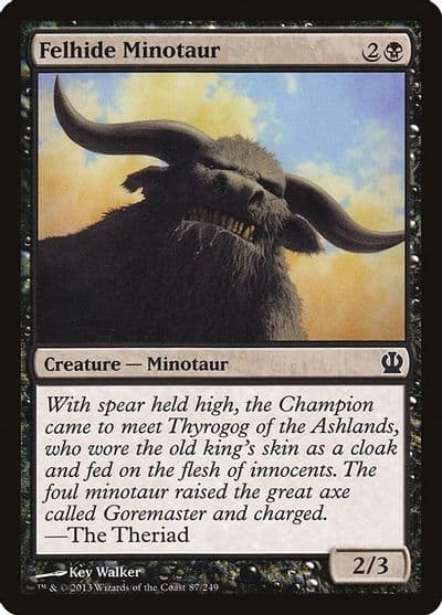 Felhide Minotaur Theros Magic card
