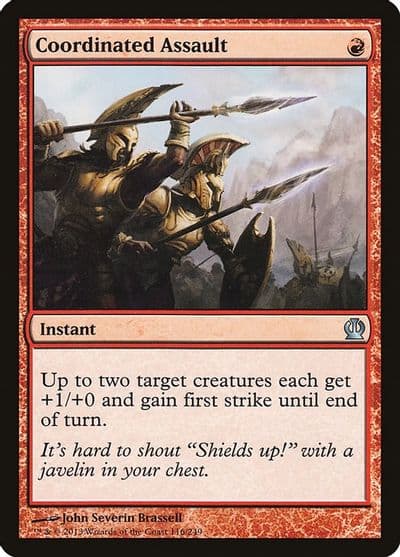 Coordinated Assault Theros Magic card