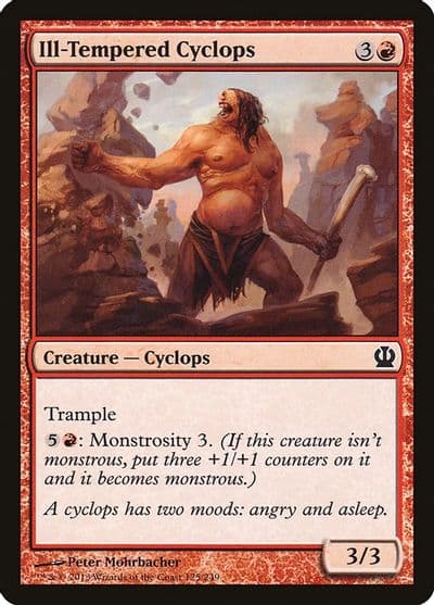 Ill Tempered Cyclops Theros Magic card