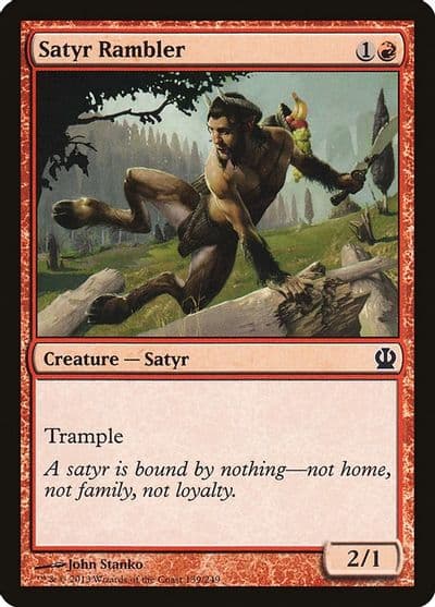 Satyr Rambler Theros Magic card