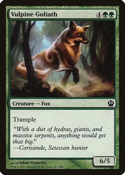 Vulpine Goliath Theros Magic card