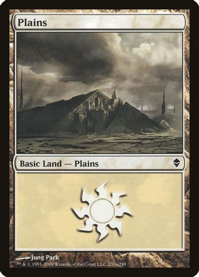 Plains 231a Zendikar Magic card
