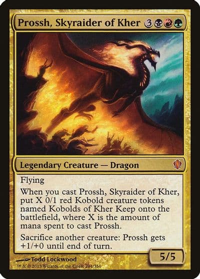 Prossh Skyraider of Kher Commander 2013 Magic card