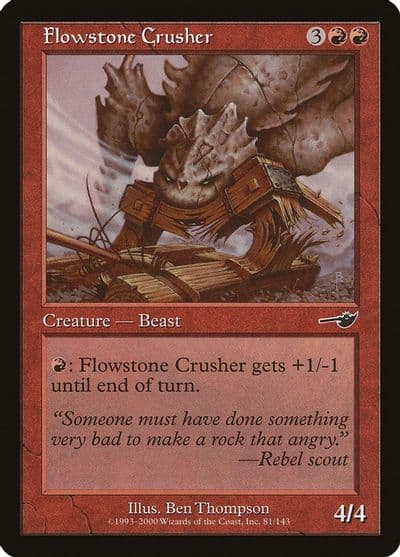 Flowstone Crusher Nemesis Magic card