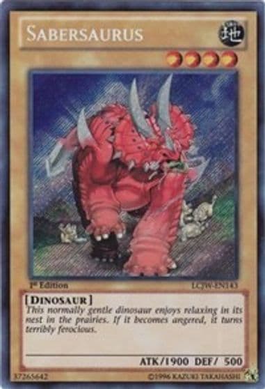Sabersaurus Legendary Collection 4: Joey's World Yu-Gi-Oh! card