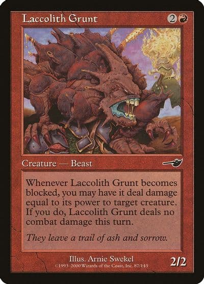 Laccolith Grunt Nemesis Magic card