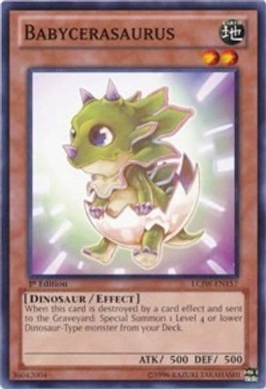 Babycerasaurus Legendary Collection 4: Joey's World Yu-Gi-Oh! card