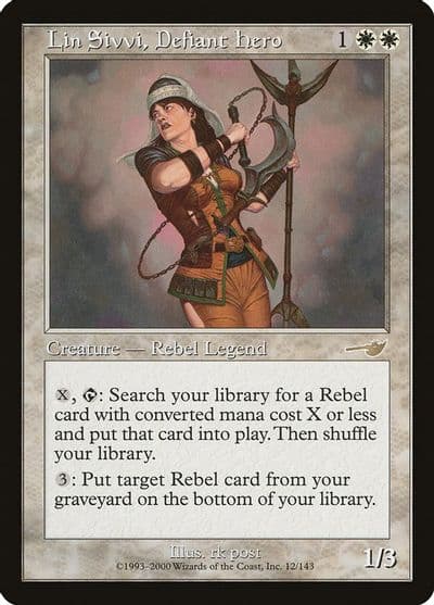 Lin Sivvi Defiant Hero Nemesis Magic card