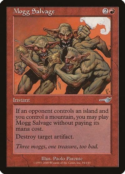 Mogg Salvage Nemesis Magic card