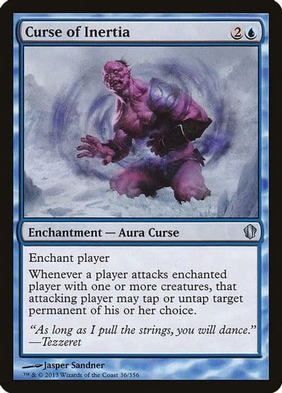 Curse of Inertia Commander 2013 Magic card