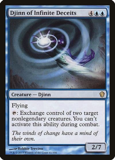 Djinn of Infinite Deceits Commander 2013 Magic card
