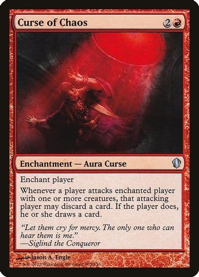 Curse of Chaos Commander 2013 Magic card