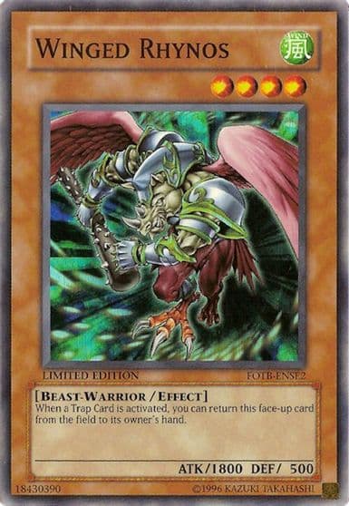 Winged Rhynos Force of the Breaker Yu-Gi-Oh! card