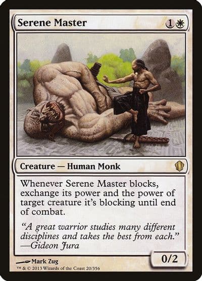 Serene Master Commander 2013 Magic card