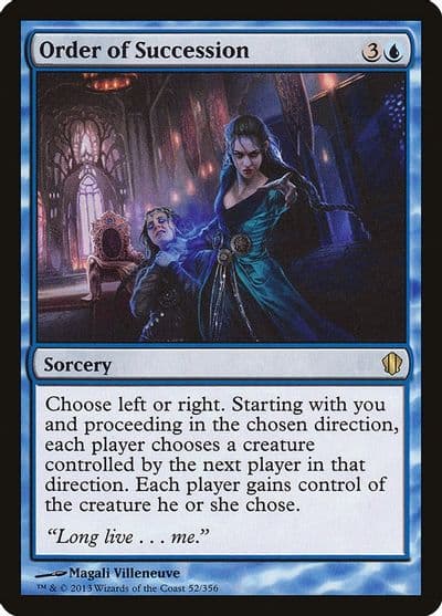 Order of Succession Commander 2013 Magic card