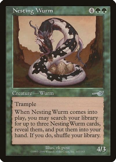 Nesting Wurm Nemesis Magic card
