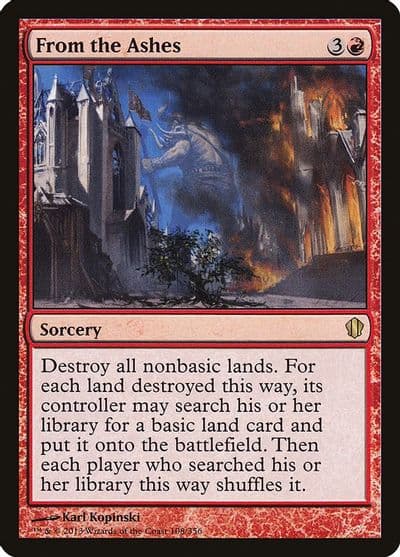 From the Ashes Commander 2013 Magic card