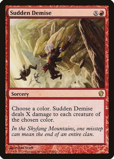 Sudden Demise Commander 2013 Magic card