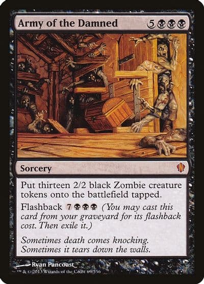 Army of the Damned Commander 2013 Magic card