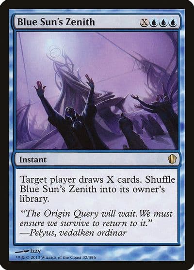 Blue Suns Zenith Commander 2013 Magic card